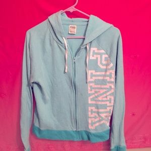 PINK by VS WOMANS AQUA HOODIE